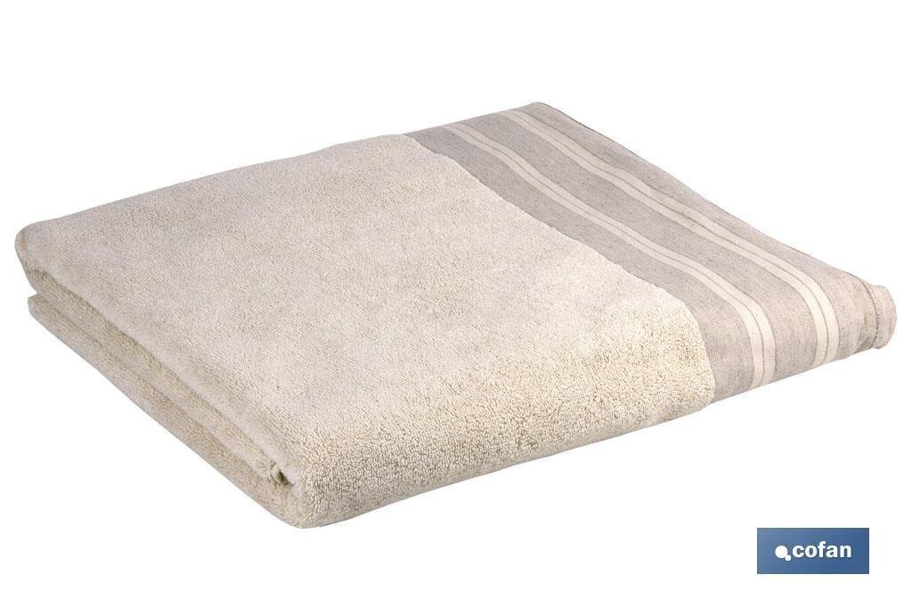 TOALLA DUCHA NATURE  GR.600/M2 MODELO INSPIRACI�N 70X140cm