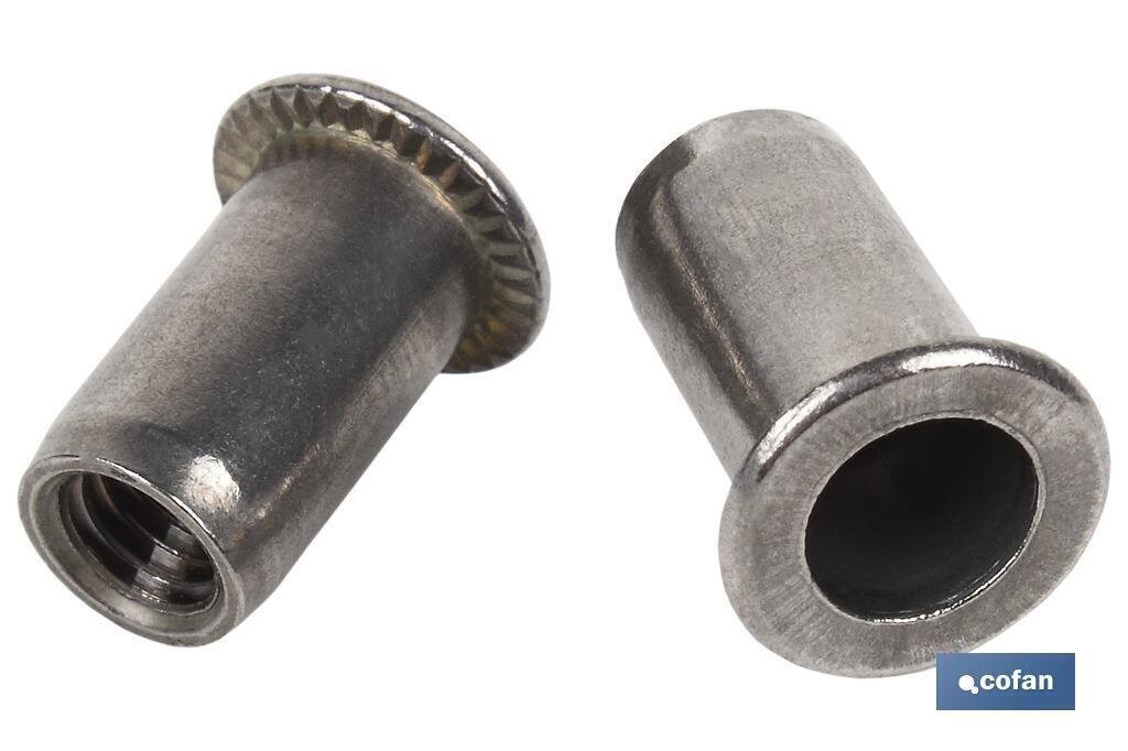 TUERCAS REMACHABLES A-2 ANCHAS M8