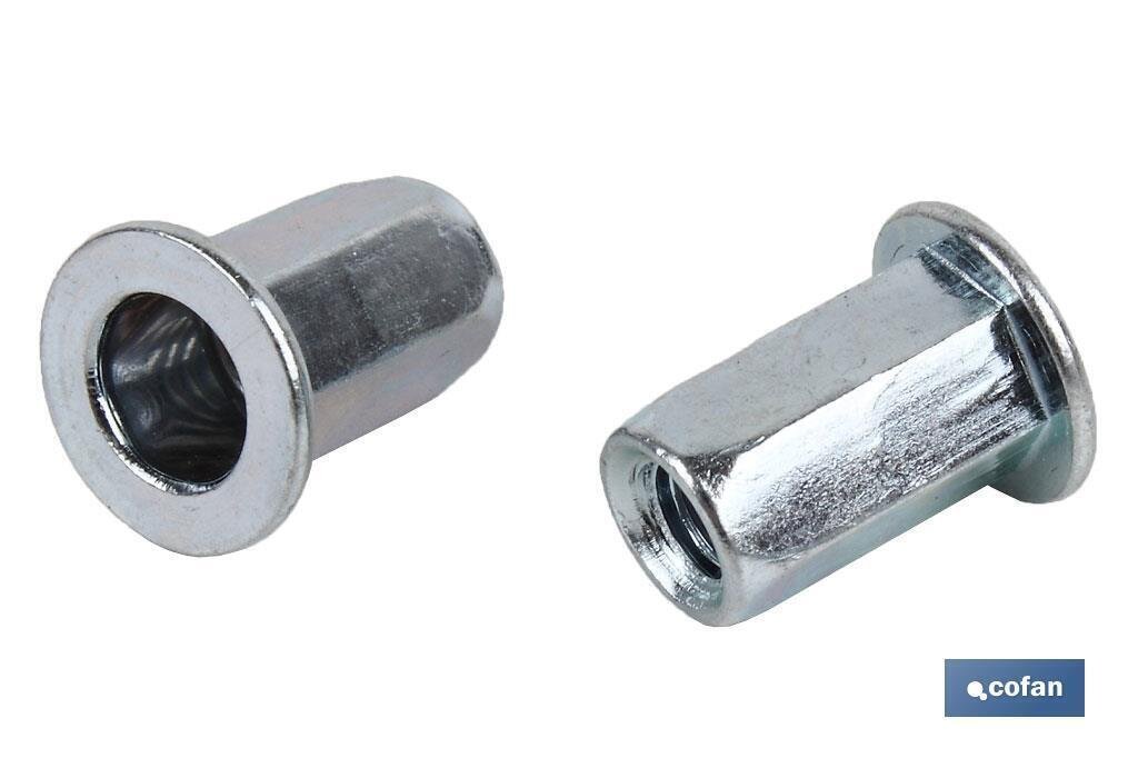 TUERCAS REMACHABLES HEXAG. ANCHAS M10