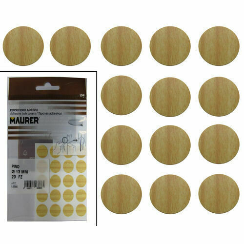 Tapatornillos Adhesivos Pino (Blister 20 unidades)