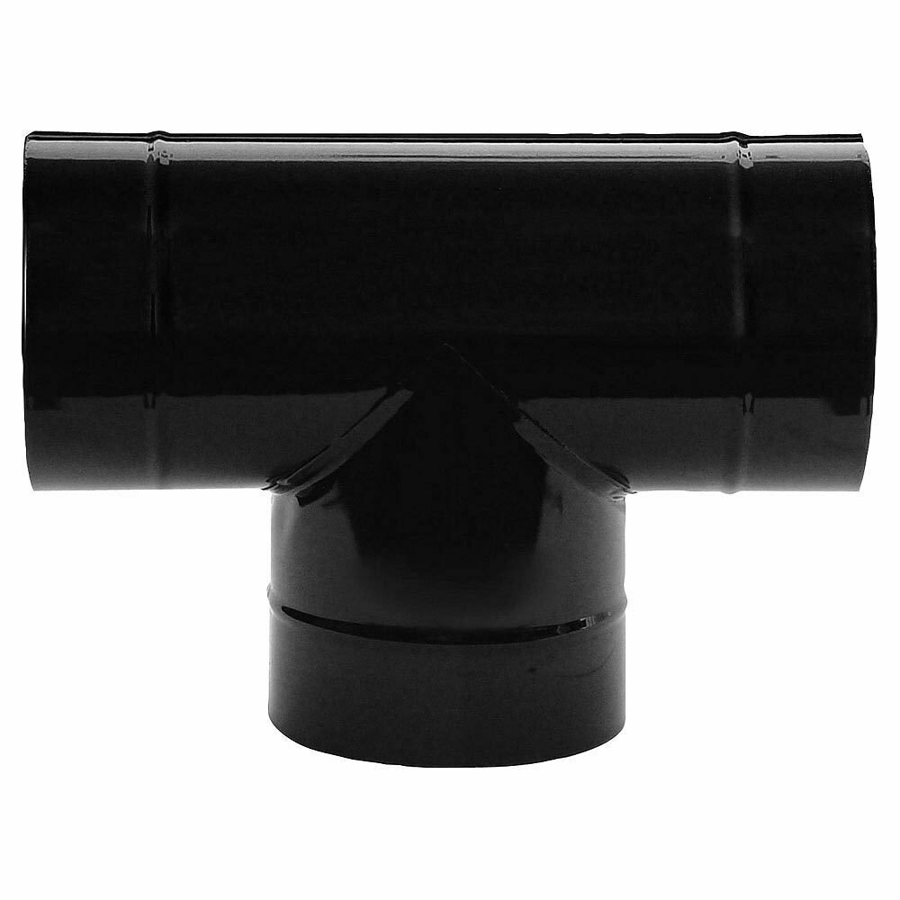 Te Estufa Negro Vitrificado 100 mm. 90�