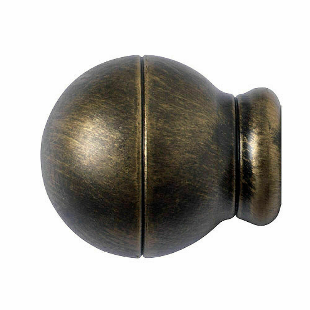 Terminal Forja Esfera Rayada � 20 mm. Negro / Oro Juego 2 Piezas