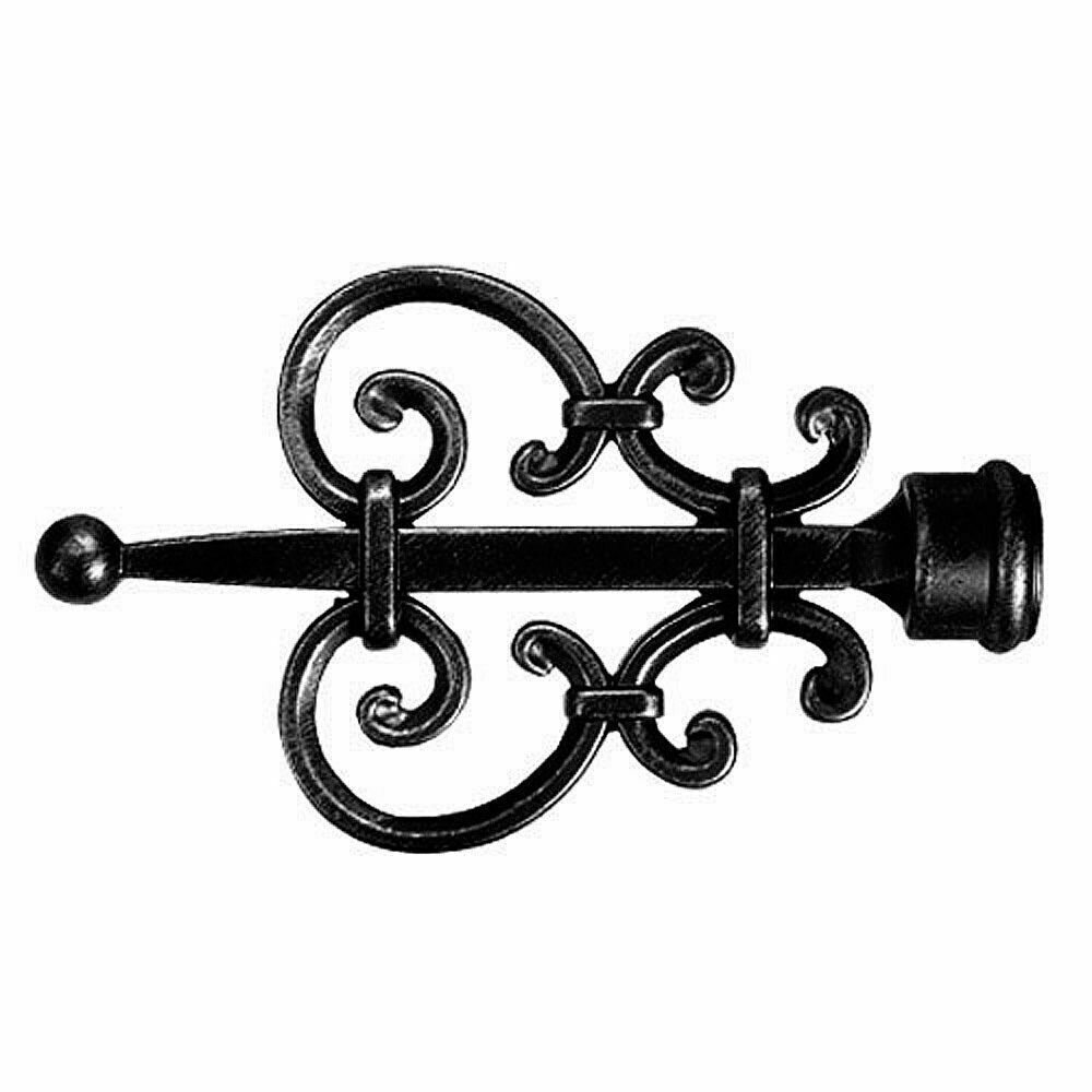 Terminal Forja Heraldico � 20 mm. Negro