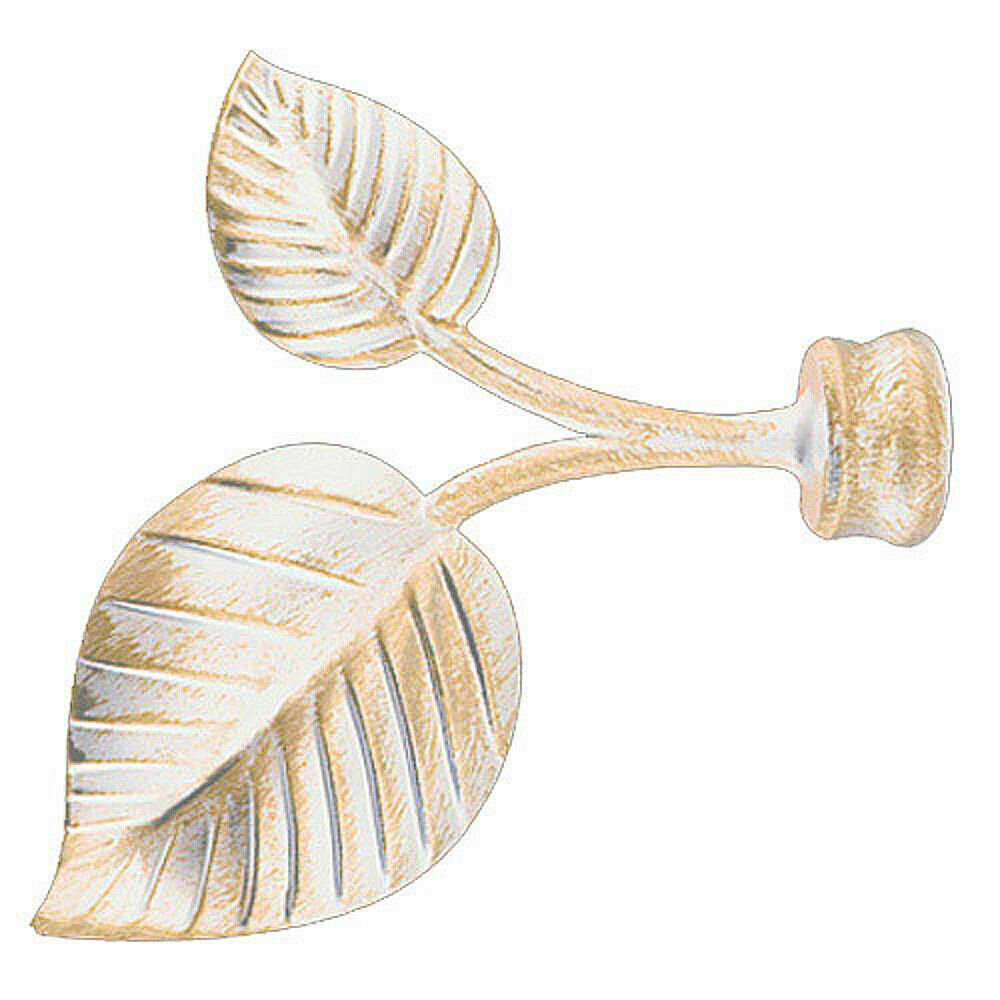 Terminal Forja Hojas � 20 mm. Marfil / Oro Juego 2 Piezas