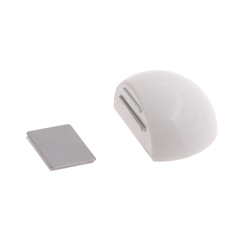 Tope Puerta Adhesivo con Im�n Retenedor Blanco
