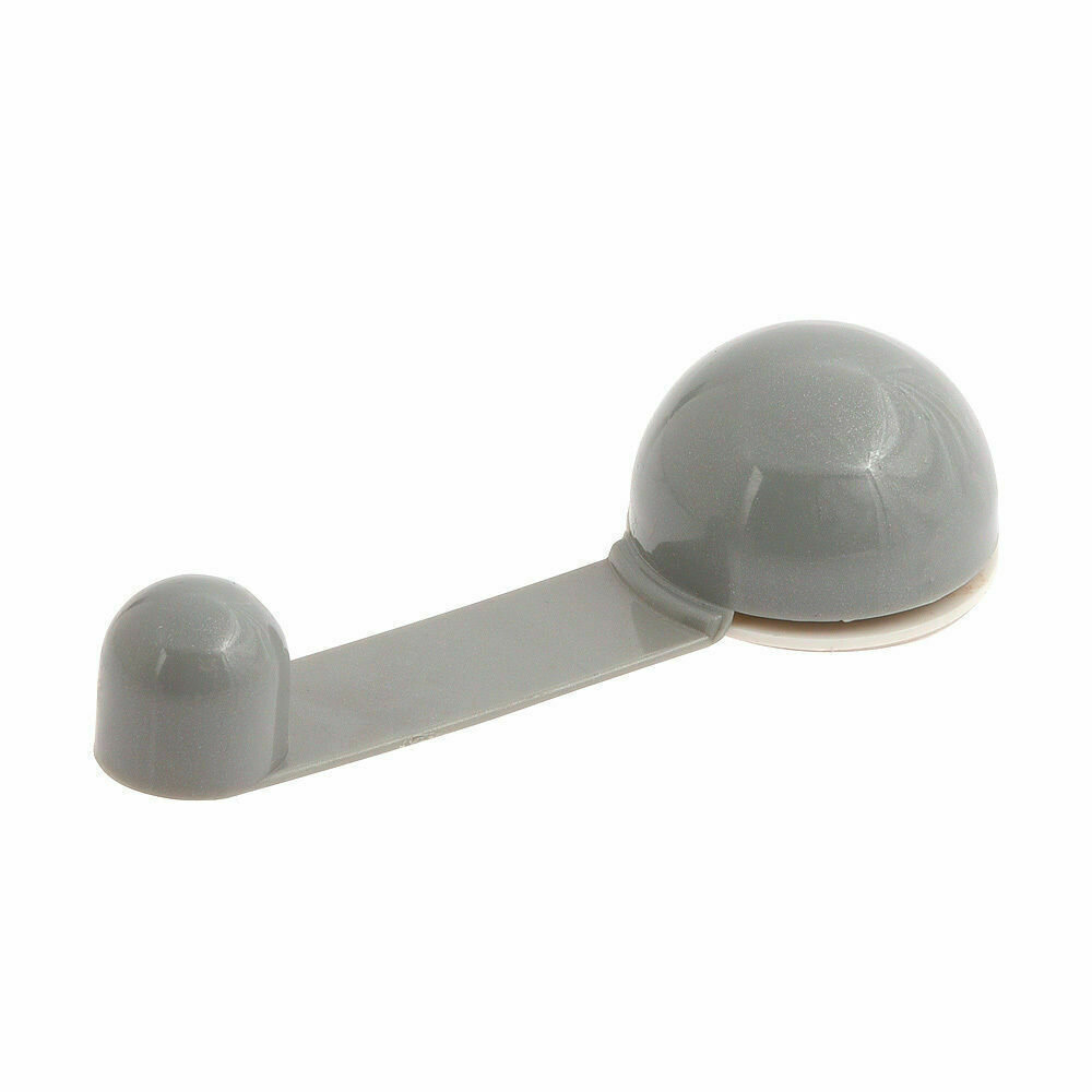 Tope Puerta Adhesivo con Retenedor Cromo Gris