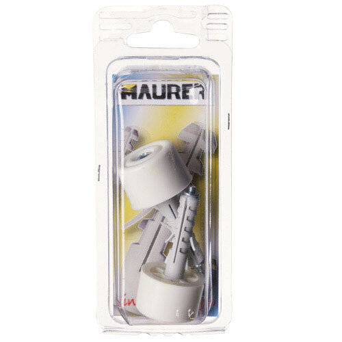 Tope Puerta Con Taco Nylon Blanco Blister 2 Piezas