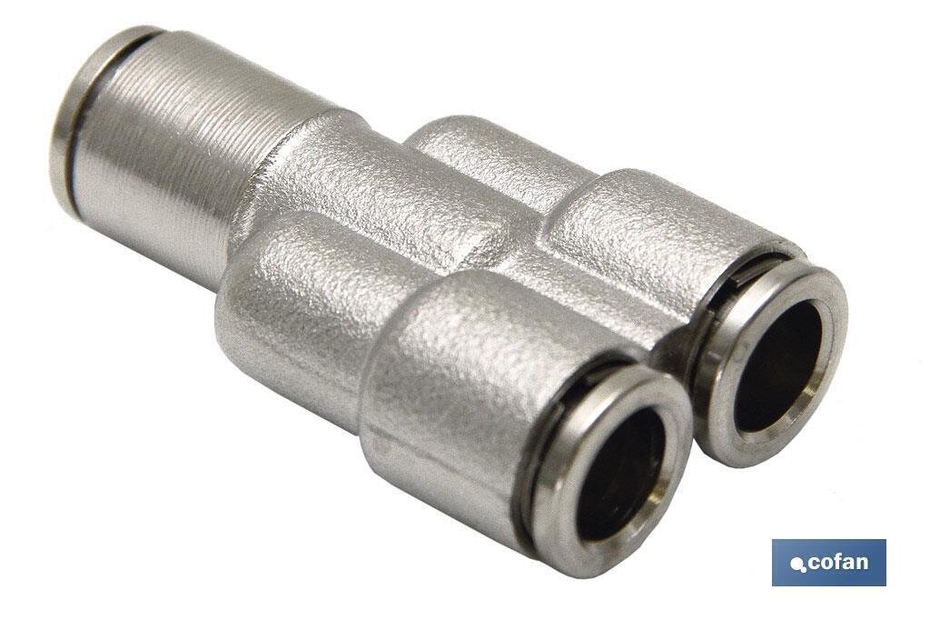 UNI�N EN "Y" TUBO-TUBO LAT�N NIQ. M-6