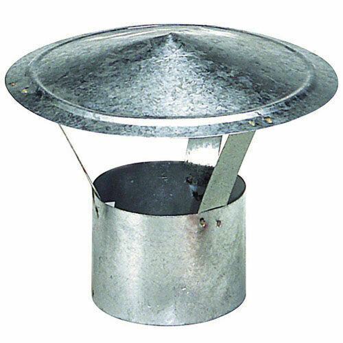 Wolfpack Sombrero Galvanizado para Estufa, Chimenea, Extracci�n de Humos, Para tubo � 110 mm.
