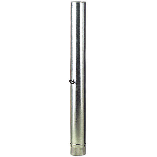 Wolfpack Tubo Estufa Acero Galvanizado � 110 mm, Ideal Estufas de Le�a, Chimenea, Alta resistencia, Conducto Humos. Con Llave
