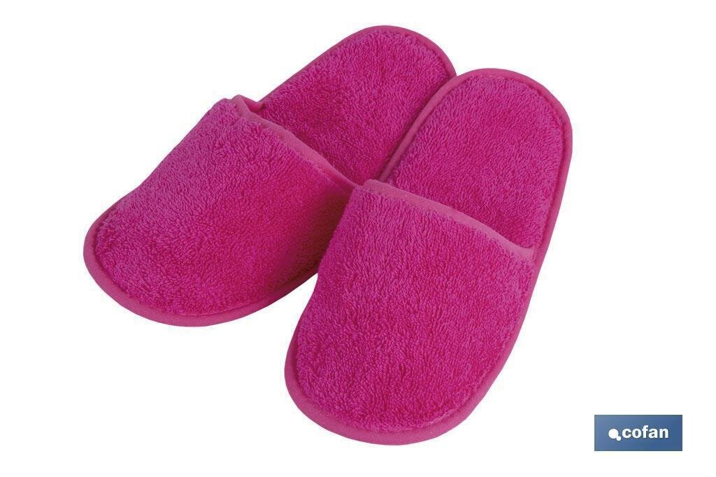 ZAPATILLAS BA�O FUCSIA MODELO PRIMAVERA TALLA L