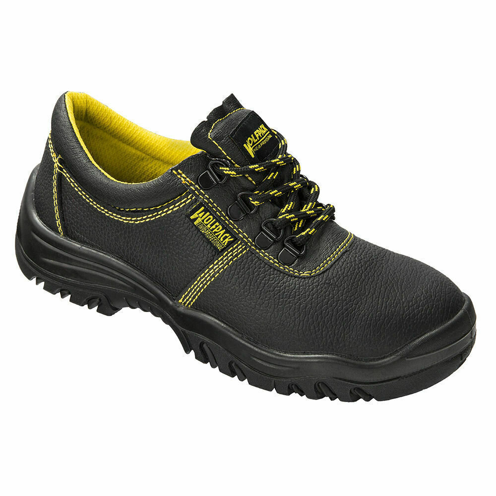 Zapatos Seguridad Piel Negra Wolfpack  N� 37 (Par)