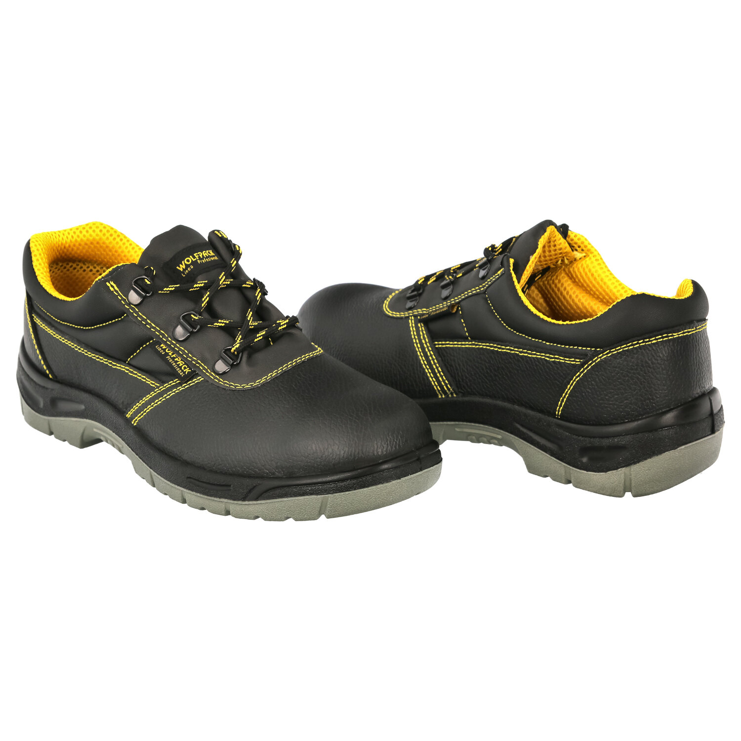 Zapatos Seguridad S3 Piel Negra Wolfpack  N� 41 Vestuario Laboral,calzado Seguridad, Botas Trabajo. (Par)