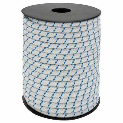Cuerda El�stica Forrada    6 mm. Rollo de 100 metros