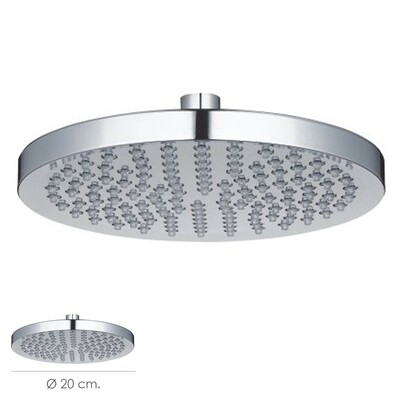 Rociador Ducha Acero Inoxidable Antical � 20 cm.