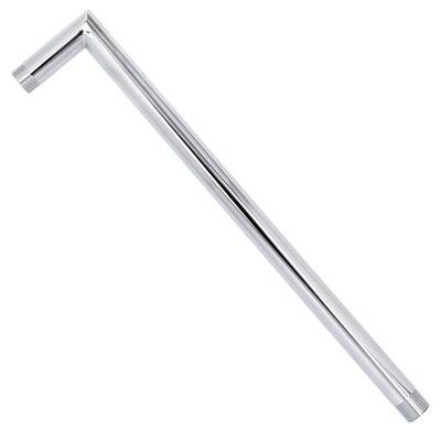 Brazo Ducha Laton  1/2" x 37+7 cm. Angulo recto.