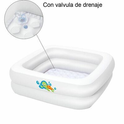 Piscina Infantil Bañera Bebe 86x86x25cm