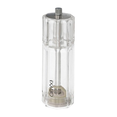 Salero / Molinillo Pimienta Acr�lico 2 en 1 Salero Pimentero Ajustable � 4,5 x 16 cm