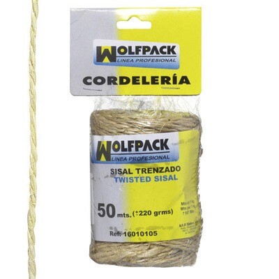 Cuerda Sisal N�1 2 Cabos (Bobina 220 gr. / 50 m.)