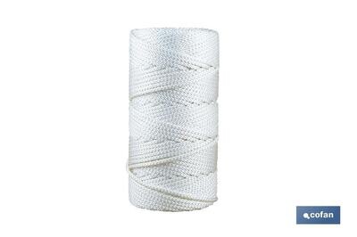 CUERDA TRENZADA DE POLIESTER 5 MM 200 MTS BCO
