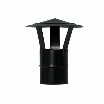 Wolfpack Sombrero Vitrifiado Para Estufa Pellet, Le�a, Chimenea, Extracci�n De Humos, Para Tubo � 80 mm.