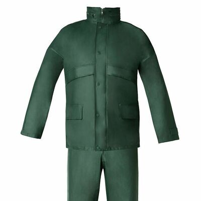 Traje de Agua Impermeable Verde Poliuretano Talla 9-XXL