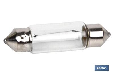 L�MPARA PLAFONIER C10W (11X38mm) 12V "venta unitaria"