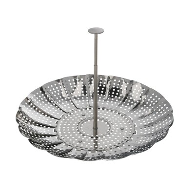 Cesta Vaporera Acero Inoxidable, Plegable � 13,5 / 23 cm. Cocina Al Vapor.