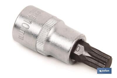 LLAVE DE VASO 3/8" CON PUNTA T-40