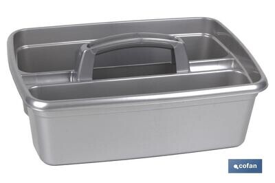 ORGANIZADOR DE LIMPIEZA  COLOR GRIS  39.5X29X16cm "venta unitaria"