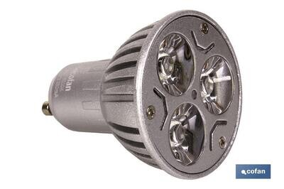 LAMPARA LED DICROICA 3X1 (GU10) 6000K 3W