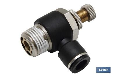 REGULADOR C�NICO UNIDIRECCIONAL PARA CILINDRO T-6 R-1/4