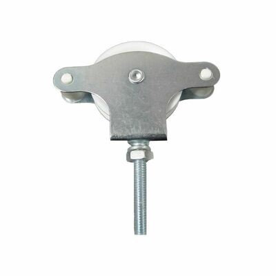 Polea Tendedero Wolfpack Zincado 40 mm. Roldana Pl�stico con Tornillo