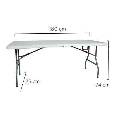 Mesa Plegable Rectangular 180x75x74cm
