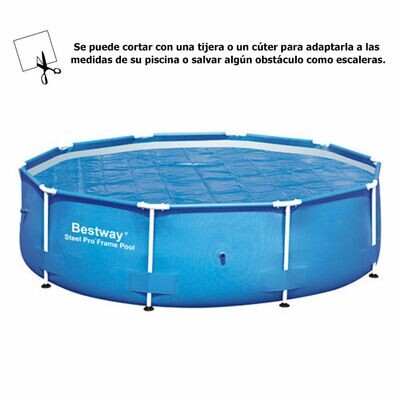 Cobertor Solar Para Piscinas Estructura Metálica  305 cm.