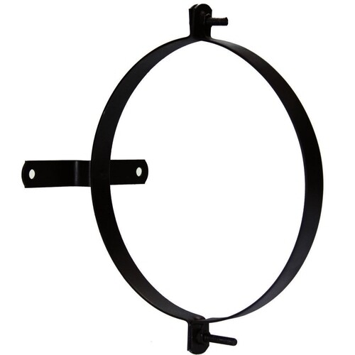 Abrazadera Para Tubo Estufa Vitrificada Con Soporte 120 mm. (2 Piezas)