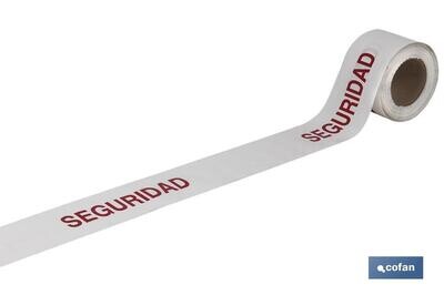 CINTA BALIZ. "SEGURIDAD"  80MMX100MTS
