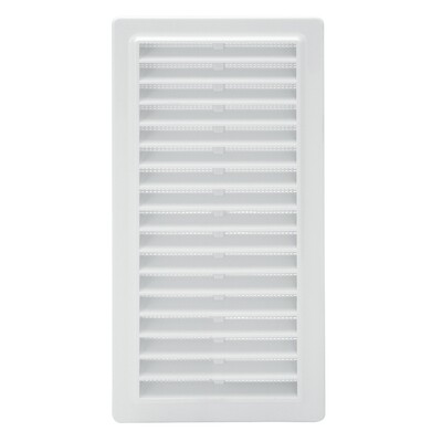 Rejilla Plastico Empotrar Con Malla Posterior 25x12 cm.