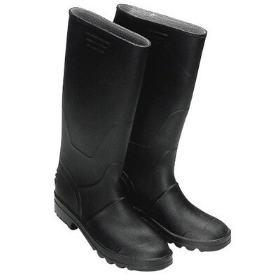 Botas Goma Altas Negras N� 44 (Par)