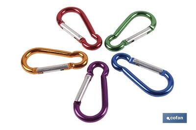 MOSQUET�N ALUMINIO COLORES (7X 70)