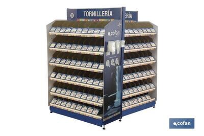 EXPOSITOR DE TORNILLER�A DE 180 GAVETAS