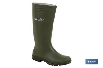 BOTA ALTA DE AGUA PVC VERDE TALLA 36