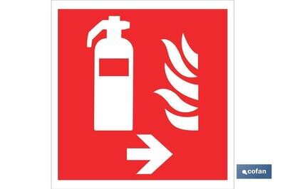 SE�AL LUMINESCENTE 105X105MM.
