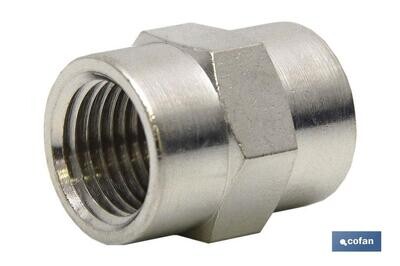 MANGUITO H-H LAT�N NIQUELADO R-3/8