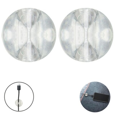 Sujetacables Transparente Con Adhesivo � 2,9 x 1,5 cm.  (Blister 2 piezas)