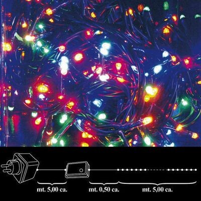 Luces Navidad 100 Leds Color Interior / Exterior Ip44