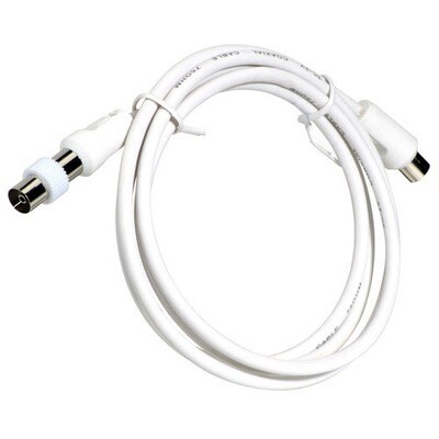 Prolongaci�n TV Video Macho-Macho 5 metros / � 9,5 mm. Con Adaptador Macho-Hembra