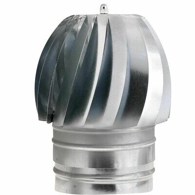 Wolfpack Sombrero Extractor Galvanizado para Estufa, Chimenea, Extracci�n de Humos, Para tubo � 200 mm.