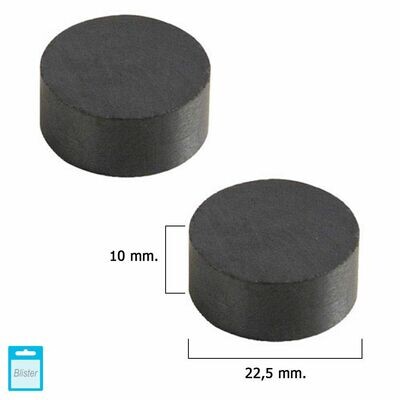 Iman Wolfpack Ferrita Redondo � 22,5x10 mm. (Blister 2 Piezas)