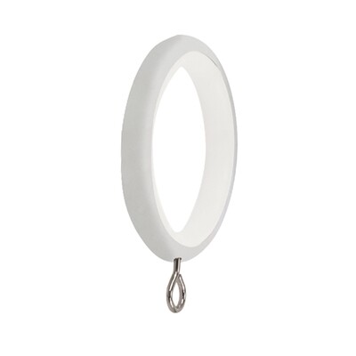 Anilla Zirconio Para Barras � 20 mm. Sin Silenciador Acabado Blanco (Blister 10 unidades)